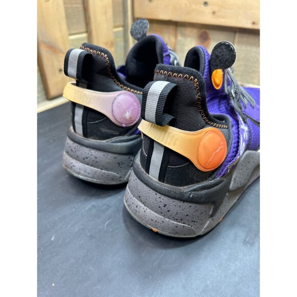 Puma RS-X T3CH Rize Glow In The Dark Sneakers Size 9.5 Purple & Orange